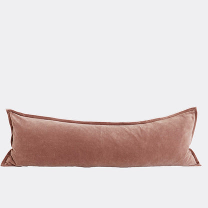 Evelyn Velvet Long Lumbar- Clay