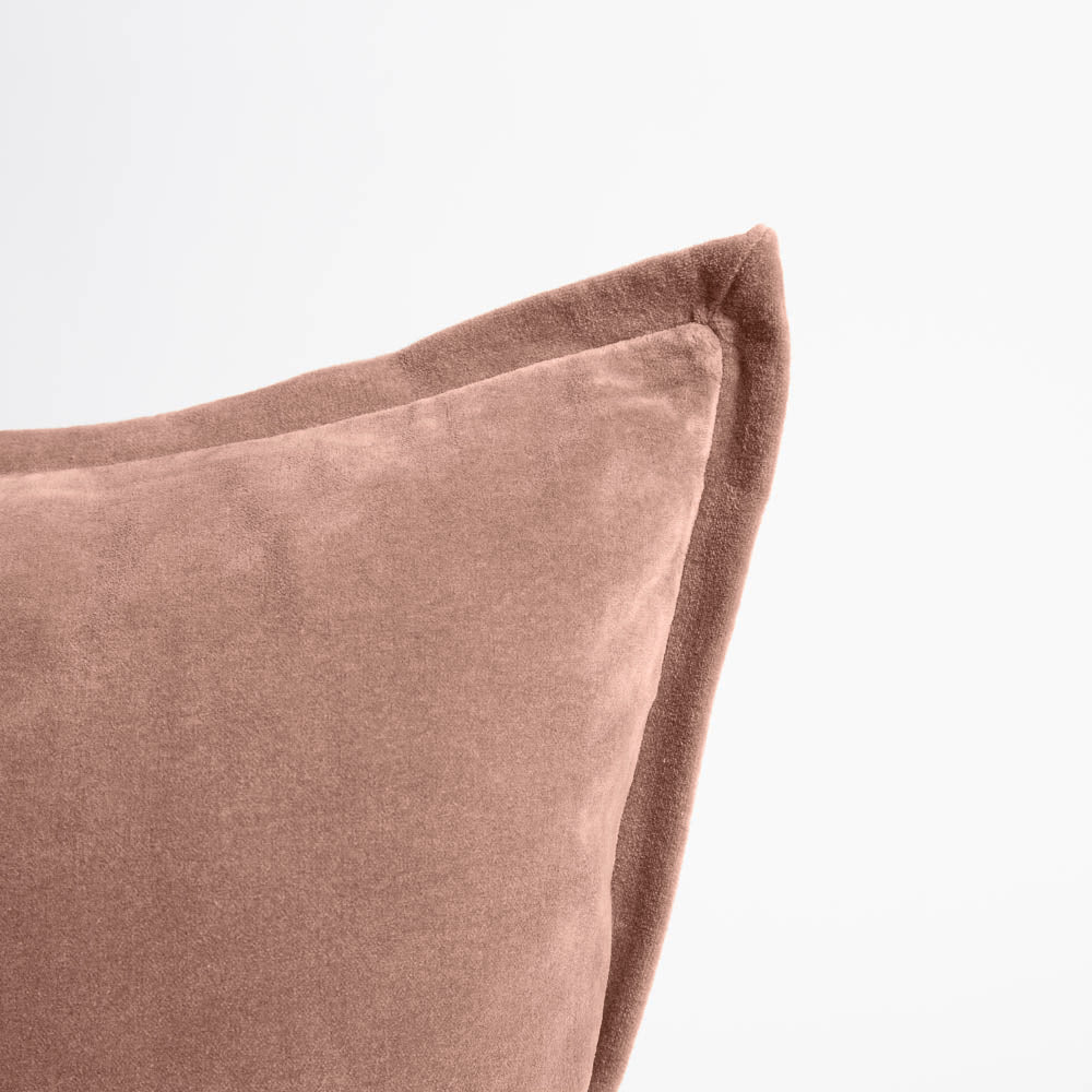 Evelyn Velvet Cushion - Clay