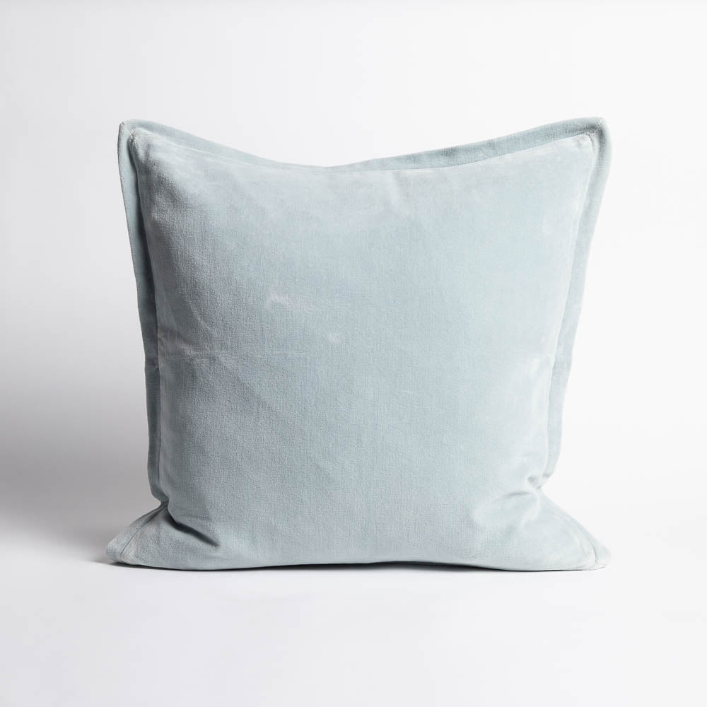 Evelyn Velvet Cushion - Sky