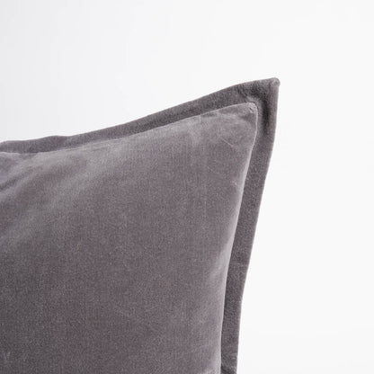 Evelyn Velvet Cushion - Slate