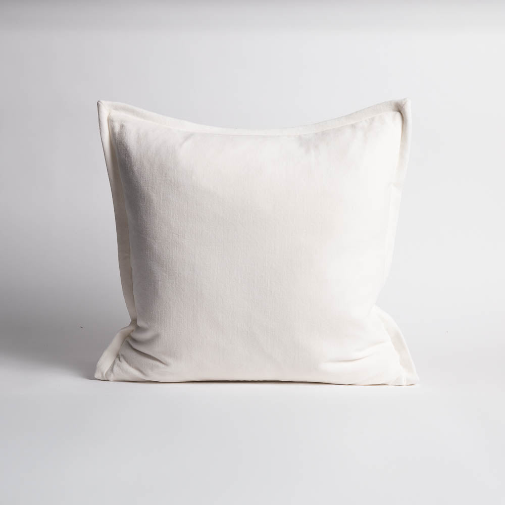 Evelyn Velvet Cushion - Off-White