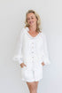 Mika Linen Blouse - Off White - Eadie Lifestyle