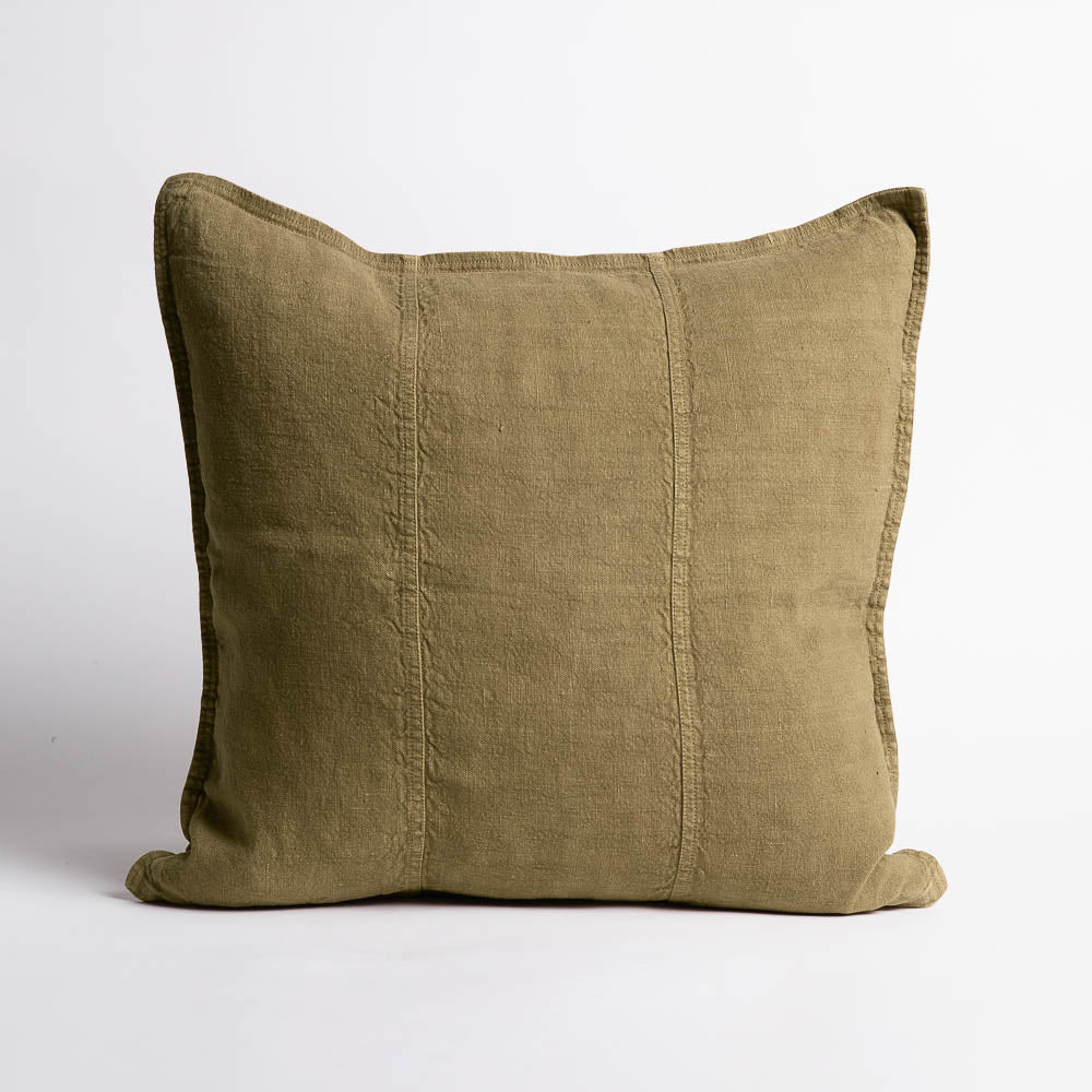 Luca® Linen Cushion - Olive