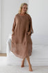 Luxe Malle Linen Dress - Clay - Eadie Lifestyle