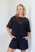 Tallows Linen Shorts - Midnight - Eadie Lifestyle