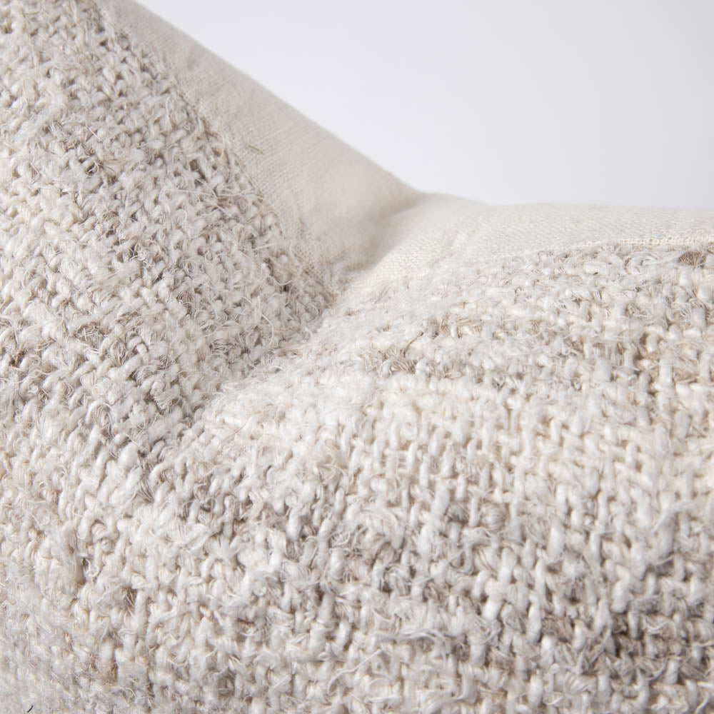 Wabi Cushion - 100% Recycled Linen, Ivory