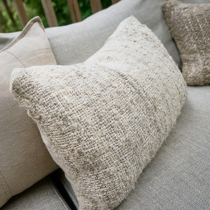 Wabi Cushion - 100% Recycled Linen, Ivory