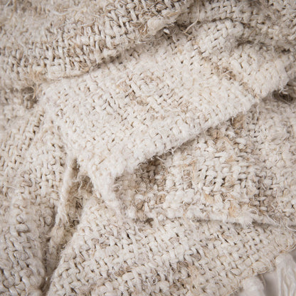 Wabi Throw - 100% Recycled Linen, Ivory