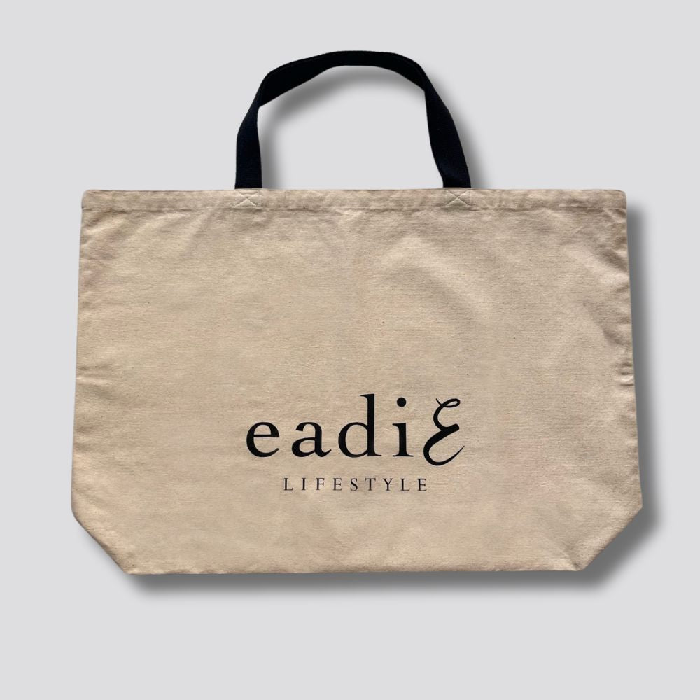 Oversized Tote Bag with printed Eadie Logo
