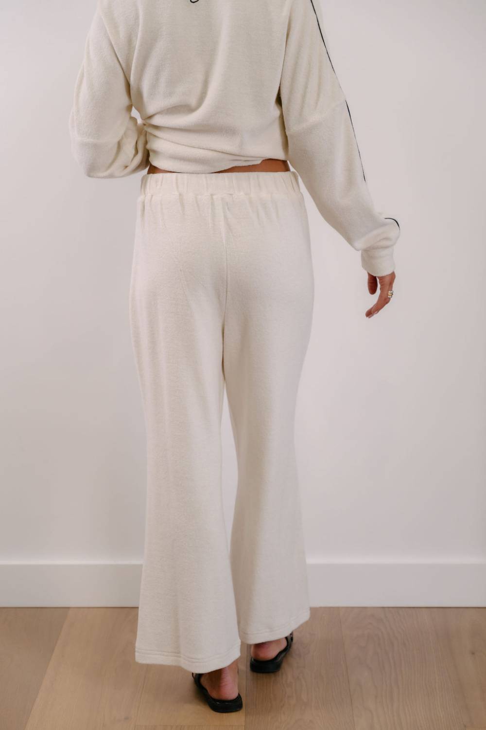Empire Axis Pants - White with Black Piping