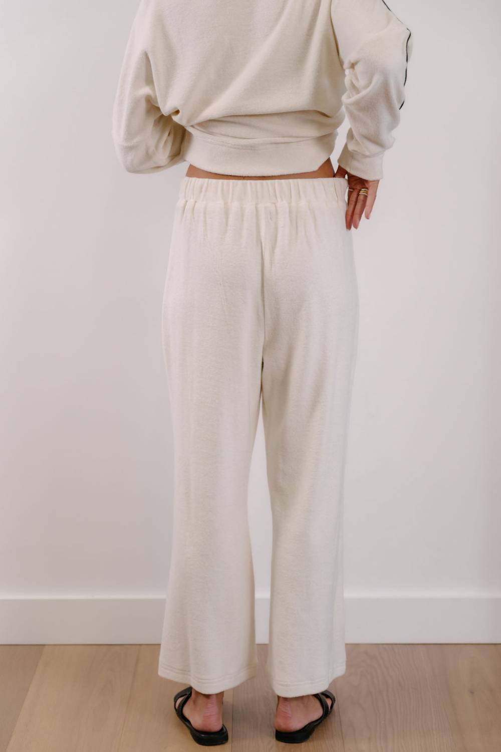 Empire Axis Pants - White with Black Piping