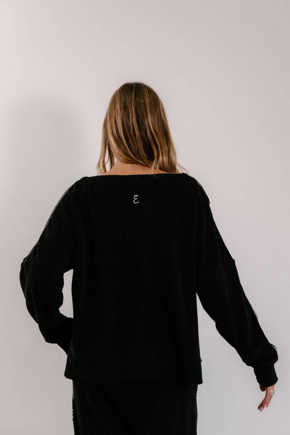 Empire Elevated Crew - Black with White Piping