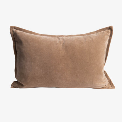 Evelyn Velvet Cushion - Natural
