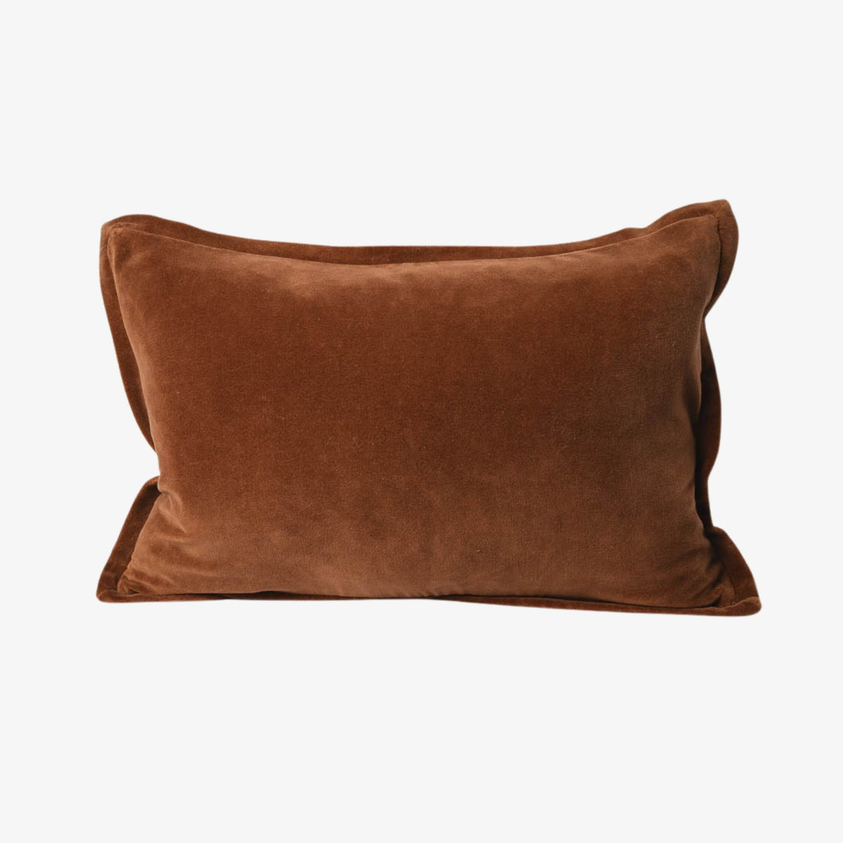 Evelyn Velvet Cushion - Nutmeg