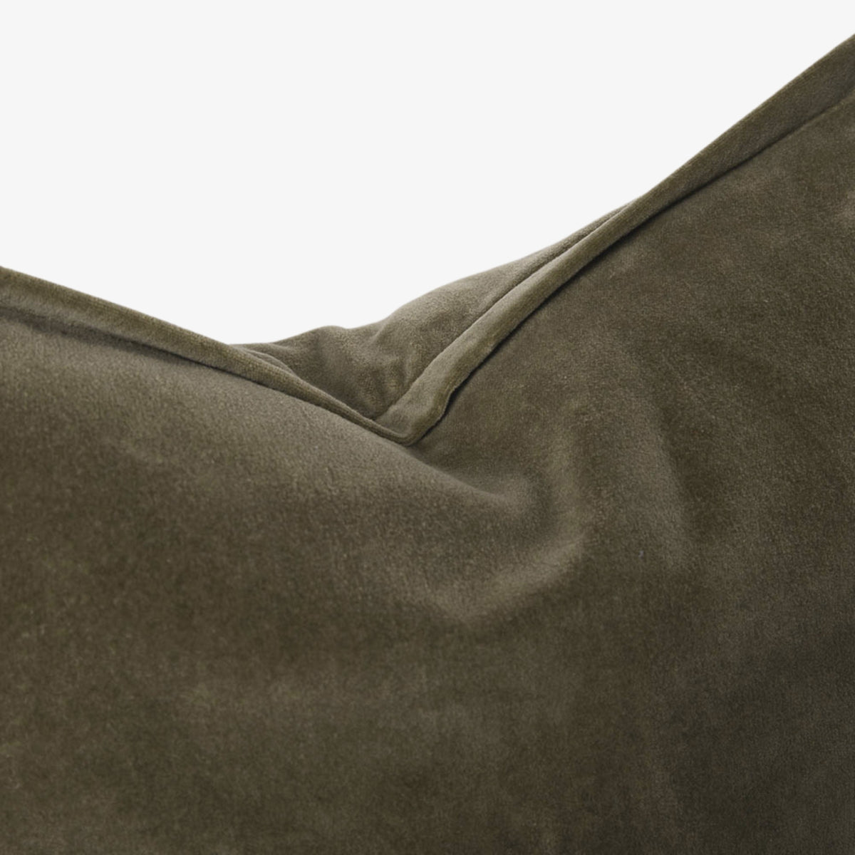 Evelyn Velvet Cushion - Olive