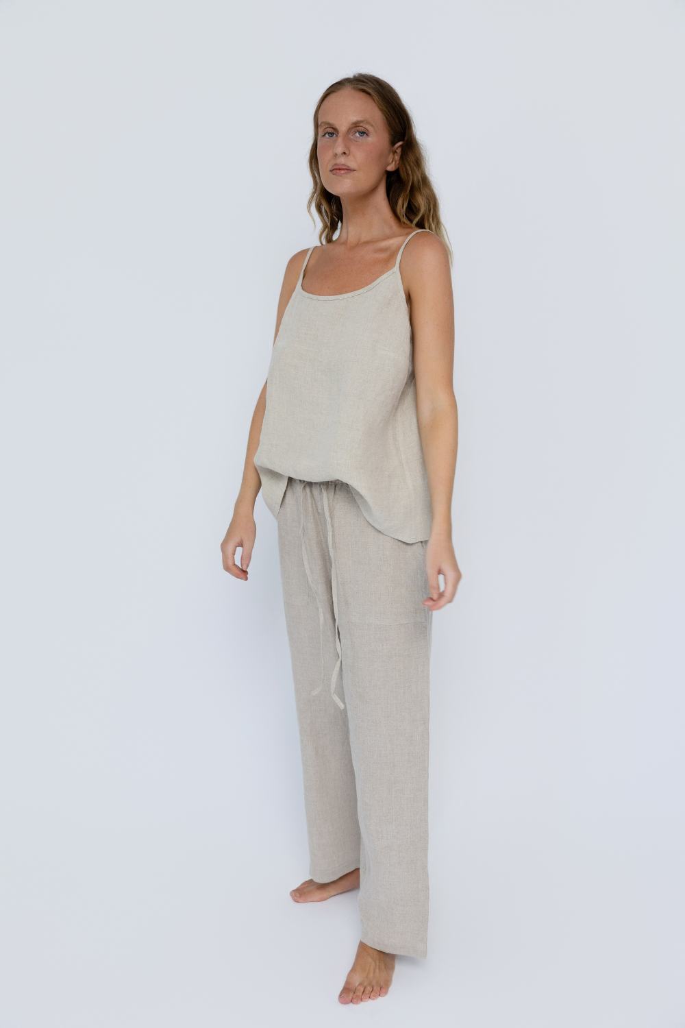 Fundamental Linen Cami - Natural 
