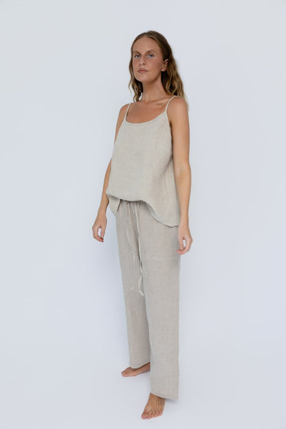 Fundamental Linen Cami - Natural 