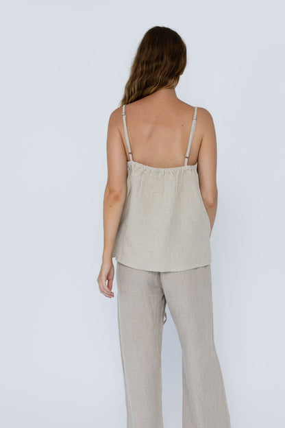 Fundamental Linen Cami - Natural 