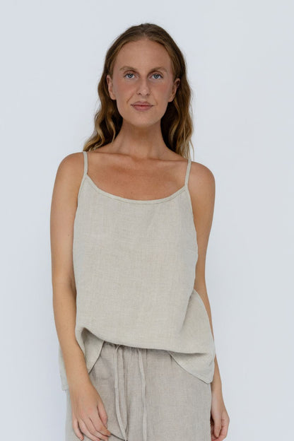 Fundamental Linen Cami - Natural 