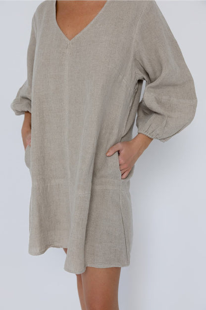 Fundamental Linen Ease Dress - Natural