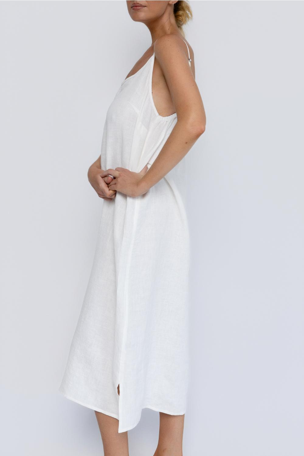 Fundamental Linen Midi - Off White