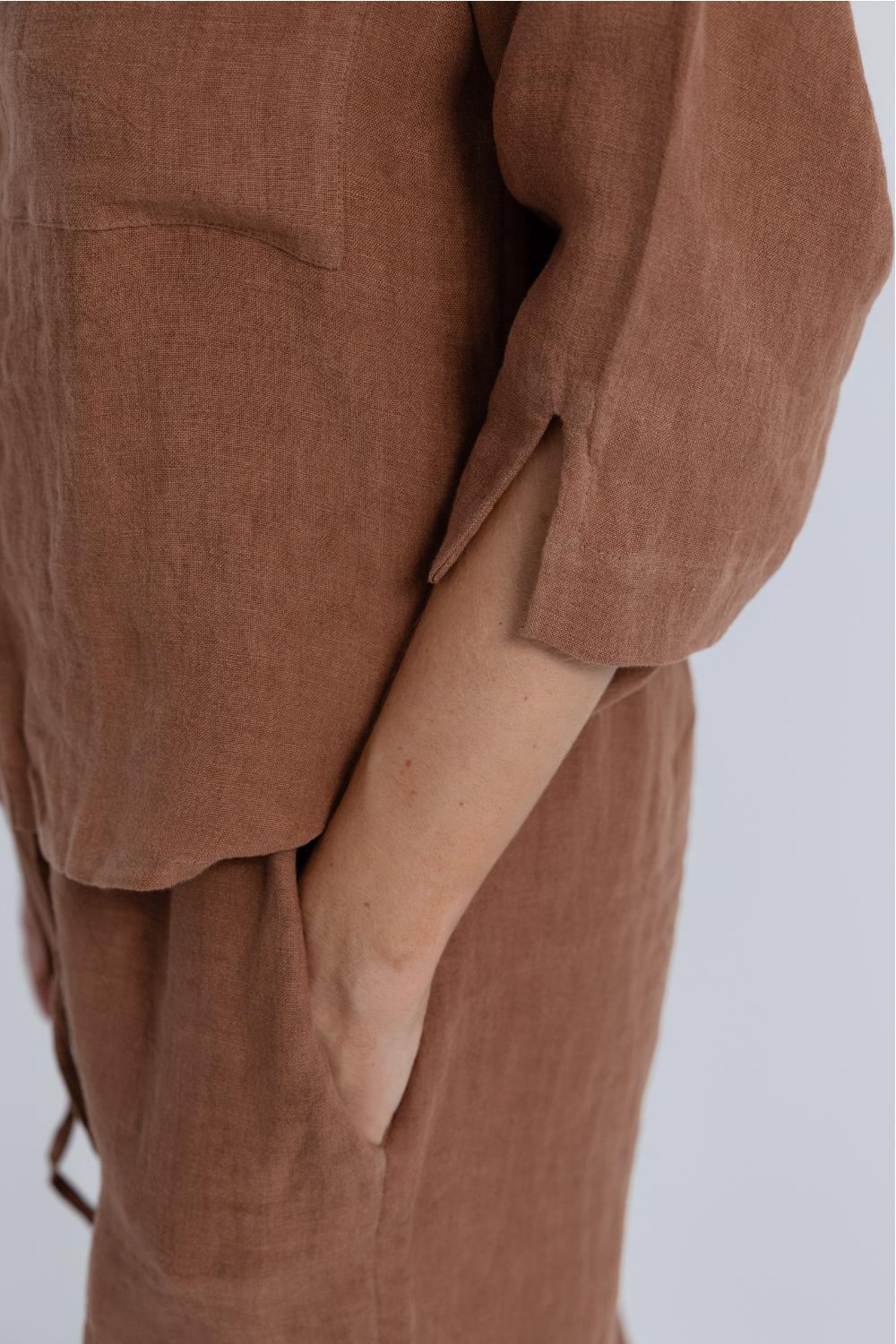 Fundamental Linen Shirt - Clay