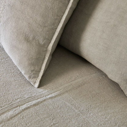 Luca Linen Long Lumbar - Grey