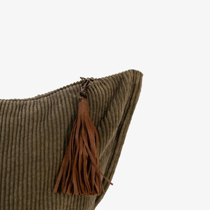 Hudson Corduroy Cushion - Moss Green