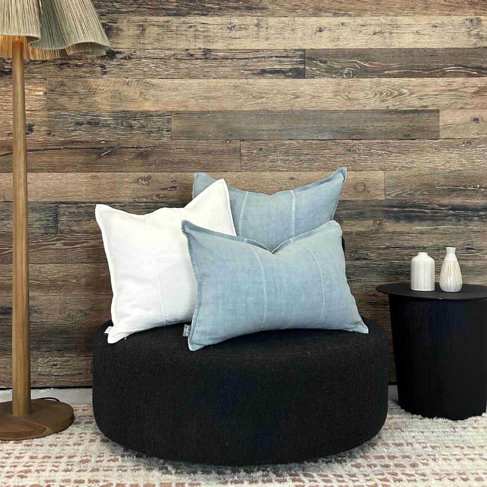 Luca® Linen Cushion - Storm Blue