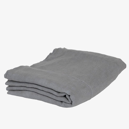 Luca Linen Bed Cover - Grey