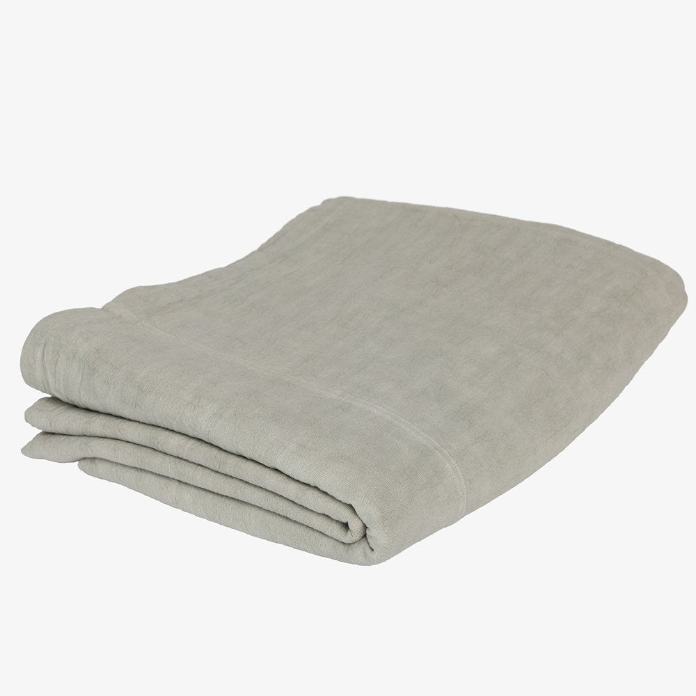 Luca Linen Bed Cover - Putty