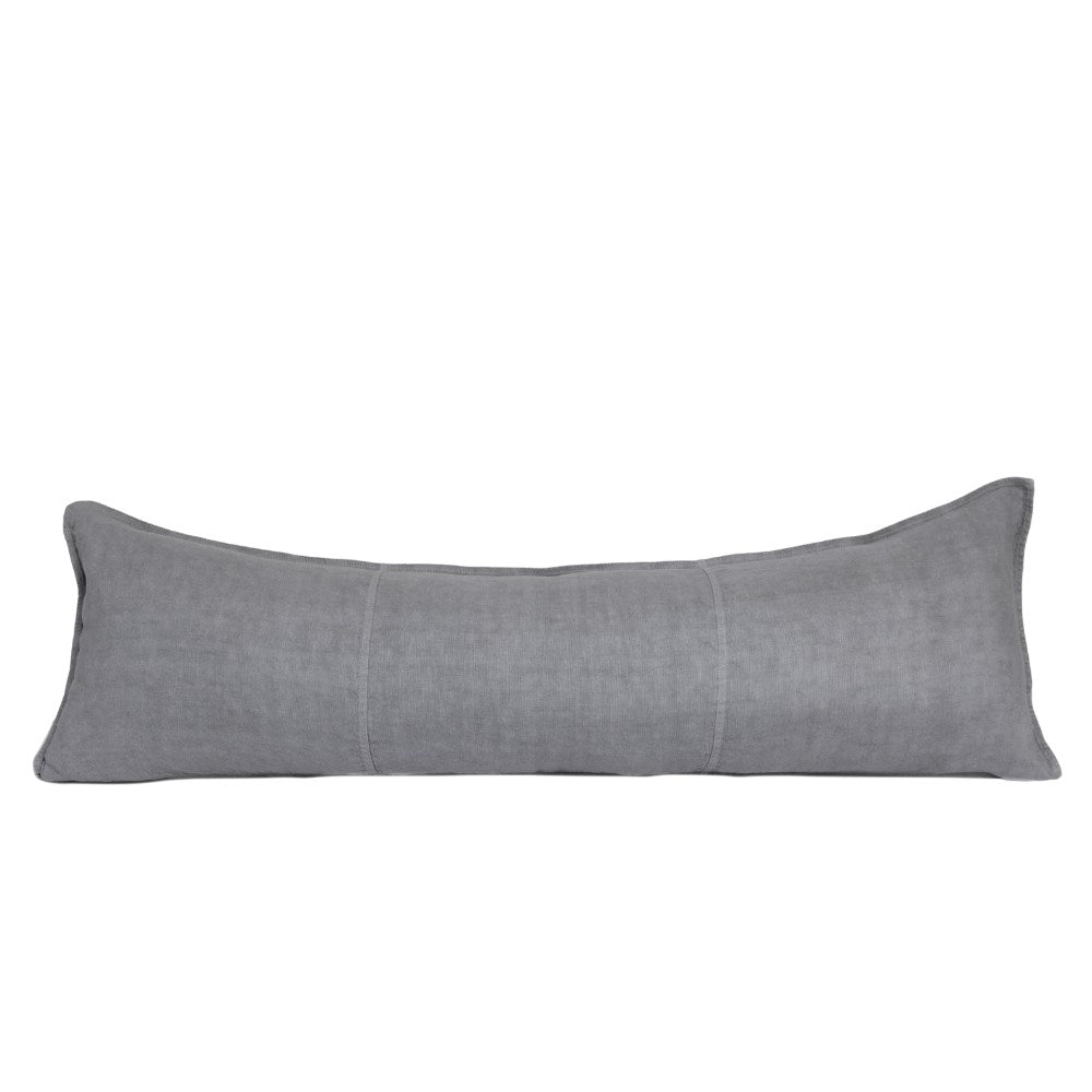 Luca Linen Long Lumbar - Grey