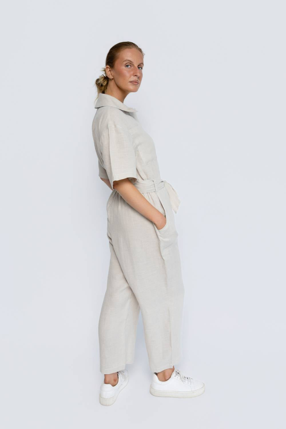 Moda Linen Suit - Natural