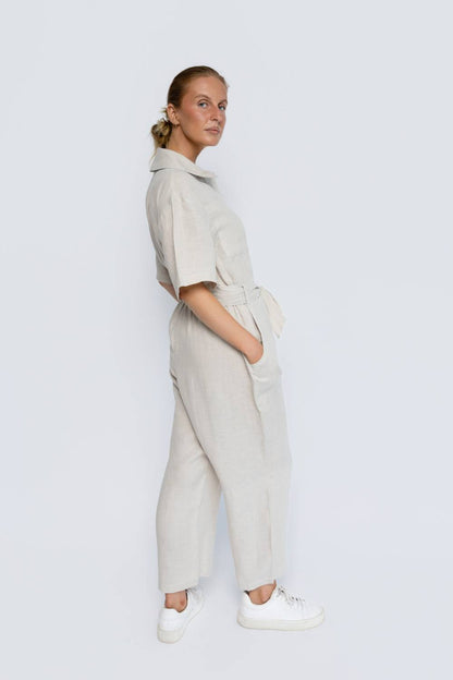 Moda Linen Suit - Natural