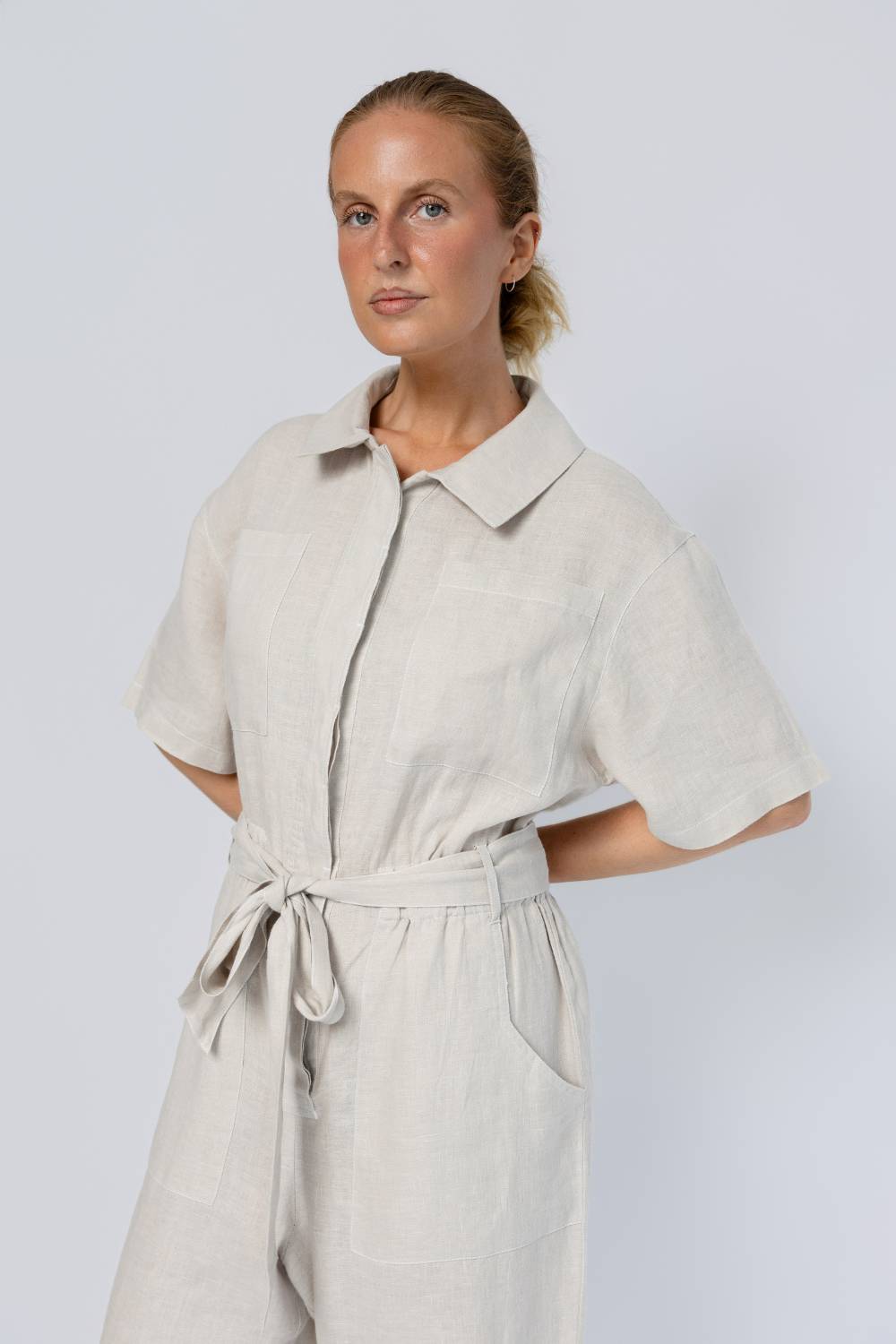 Moda Linen Suit - Natural