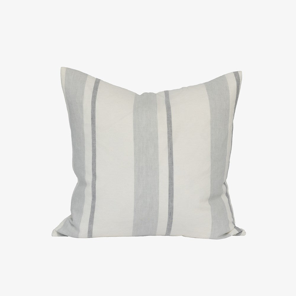 Pillar Cushion - Grey/White Stripe