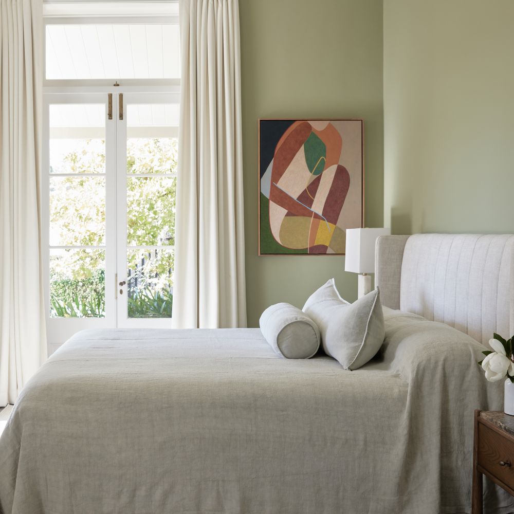 Luca Linen Long Lumbar - Putty