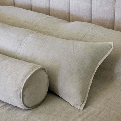 Luca Linen Long Lumbar - Putty