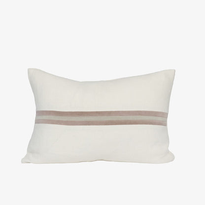 Ribbon Cushion - White/Lilac/Putty