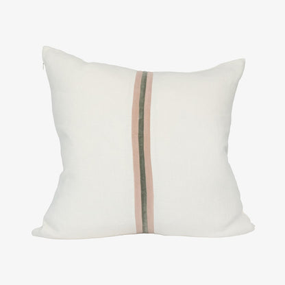 Ribbon Cushion - White/Musk/Pistachio