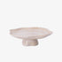 Decorative ceramic pedestal bowl on a white background