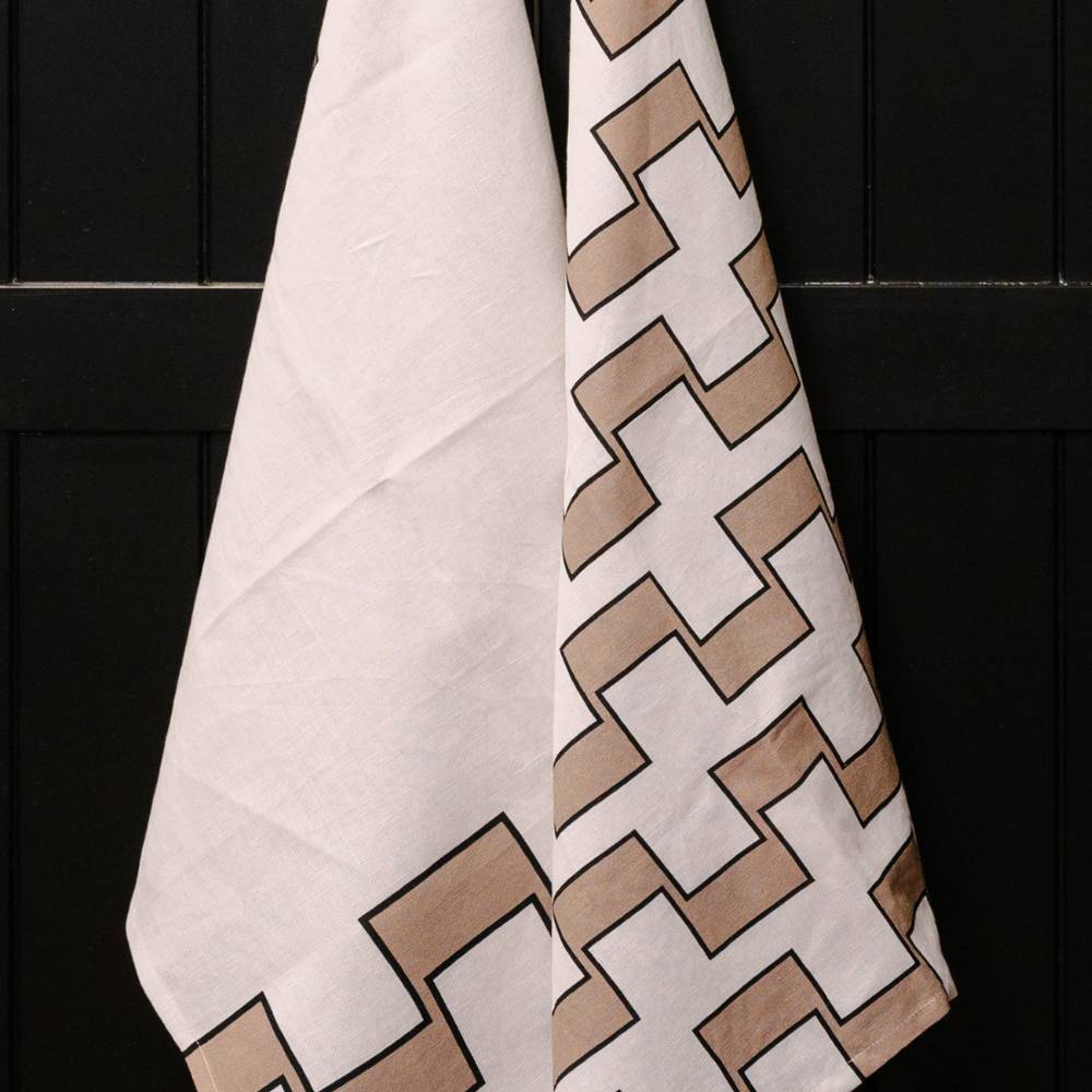 Astor Tea Towel Set of 2 - Ivory/Natural