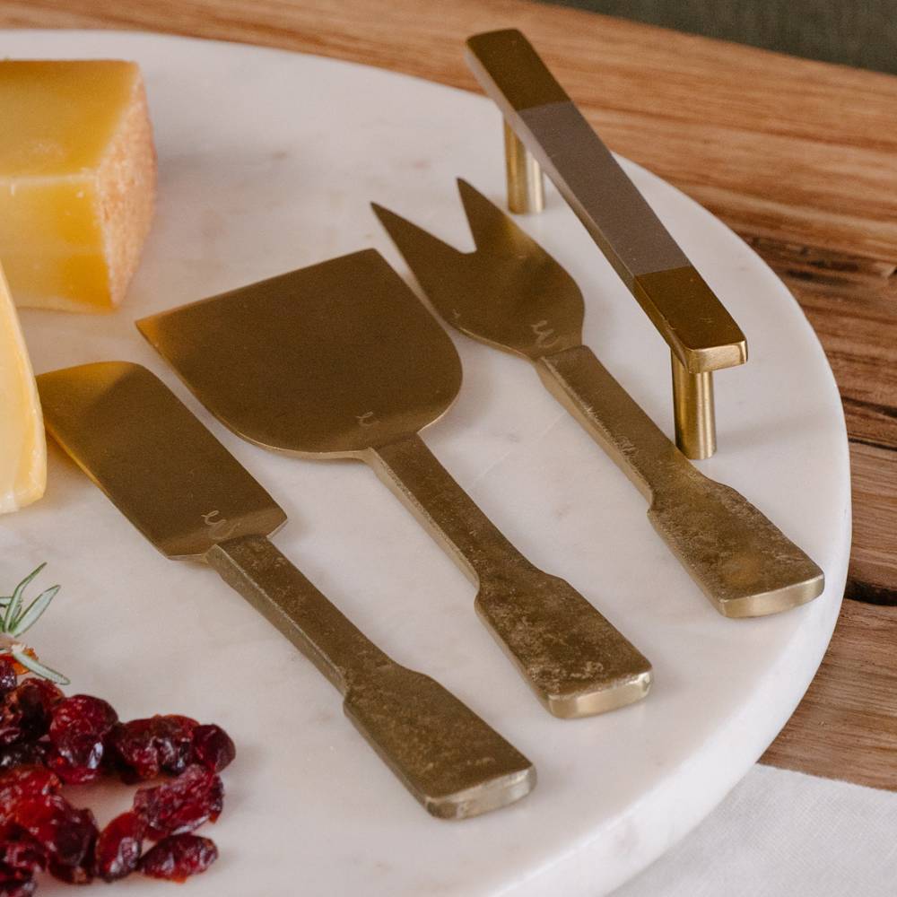 Brasserie Cheese Knife Set - Champagne Gold