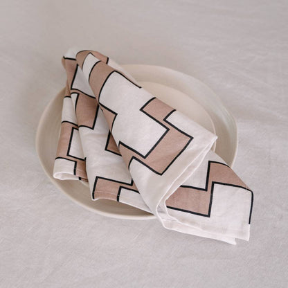 Astor Napkin Set of 4 - Ivory/Natural