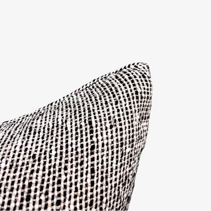 Verdure Linen Cushion - Natural/Black