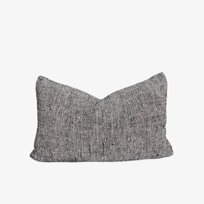 Verdure Linen Cushion - Natural/Black