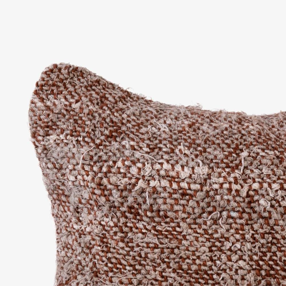 Linen Pillow in Rust / Ivory / Natural 
