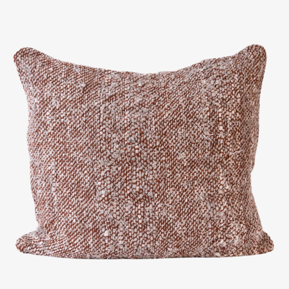 Linen Pillow in Rust / Ivory / Natural 