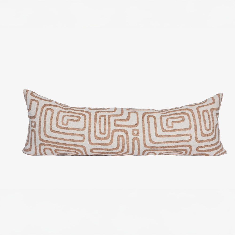 Wander Long Lumbar - White/Nutmeg