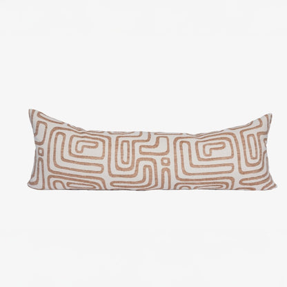 Wander Long Lumbar - White/Nutmeg